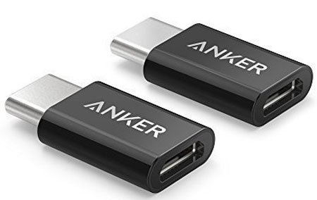 [2 in 1 Pack] Anker USB-C (male) to Micro USB Adapter (female)