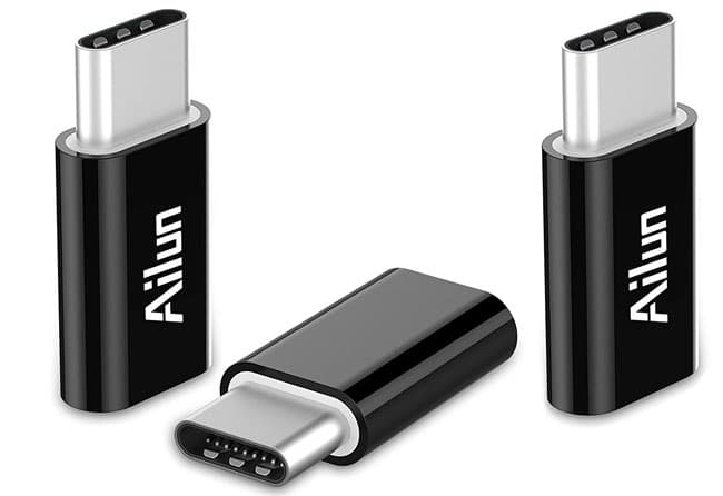 Ailun Type C Adapter, Micro USB to USB C Adapter, [3Pack]