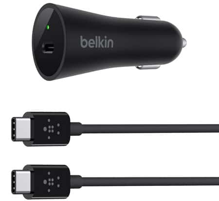 Belkin USB-IF Certified USB-C (Type C) Car Charger (Expensive Note 7 Car Charger)