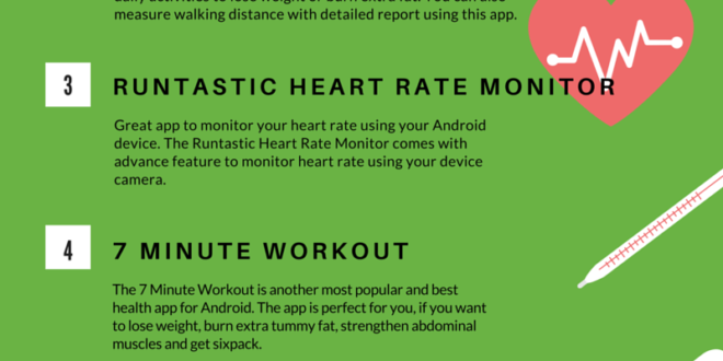 [Infographic] 8 Free & Best Health Apps for Android