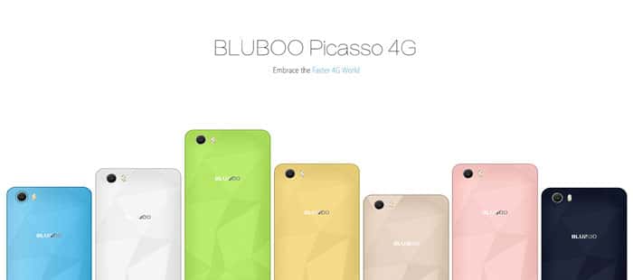 Bluboo Picasso 4G Smartphone Design and Colors