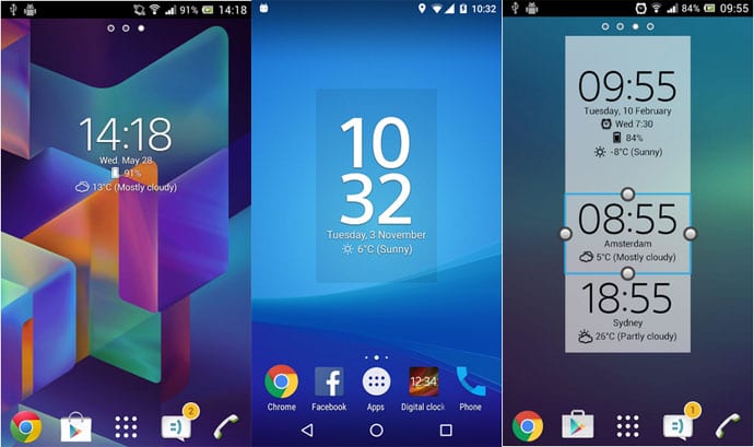 Digital Clock Widget Xperia - Clock Widgets for Android