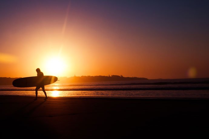 Evening Image in the Sea