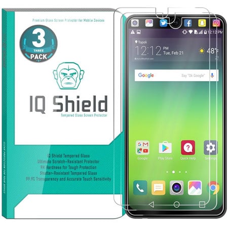 IQ Shield Tempered Ballistic Glass Screen Protector for LG V30