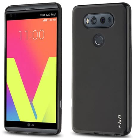 J&D Shock Resistant Protective TPU Slim Case for LG V20