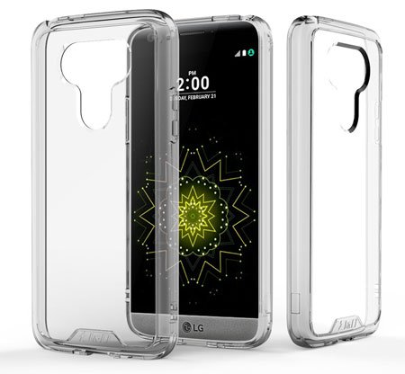 J&D Crystal Clear LG G5 Bumper Case