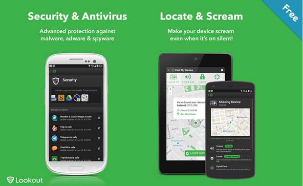 Lookout Security & Antivirus - best free Android antivirus app