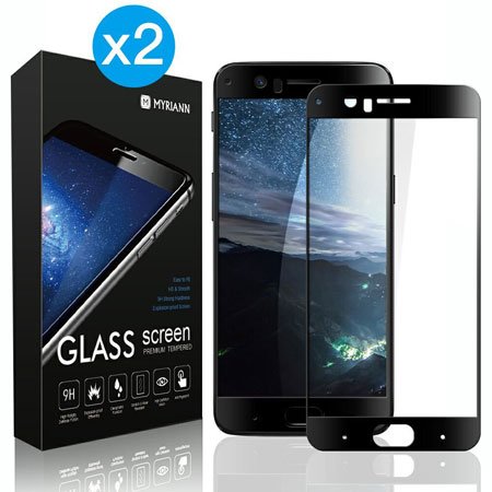 [2-Pack] MYRIANN Full Coverage Tempered Glass Screen Protector for OnePlus 5