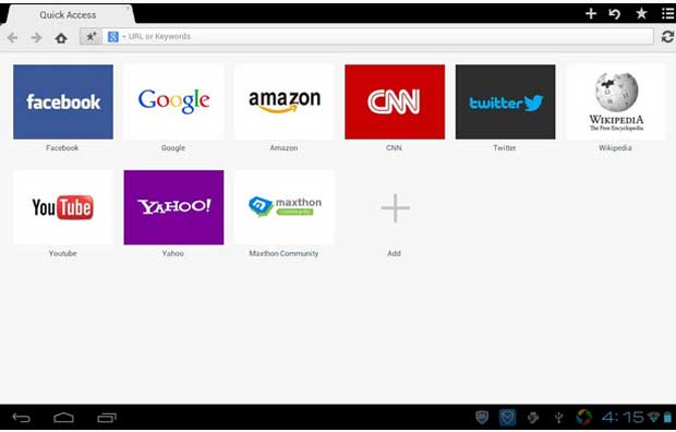 Maxthon - Free Android Web Browser App