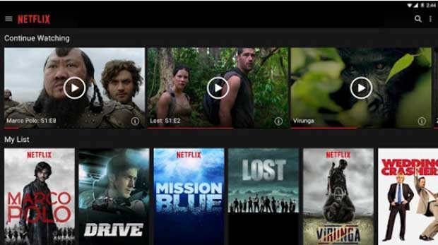 Netflix - Android App for Tablet