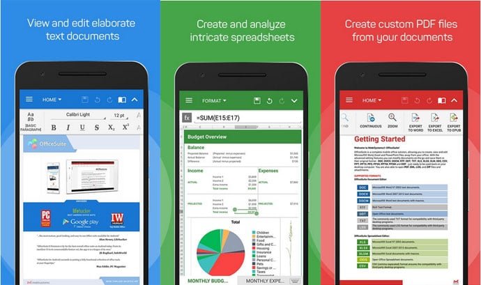 free office software for android