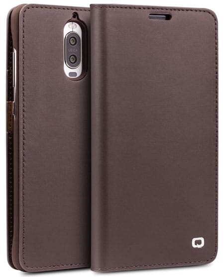 QIALINO Slim Genuine Leather Cover for Mate 9 Pro