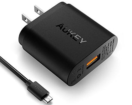 Quick Charge 2.0 AUKEY Wall Charger for HTC Bolt