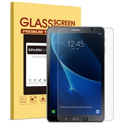 Samsung Galaxy Tab A 10.1 Screen Protector [.3mm / 2.5D] [Tempered Glass], SPARIN