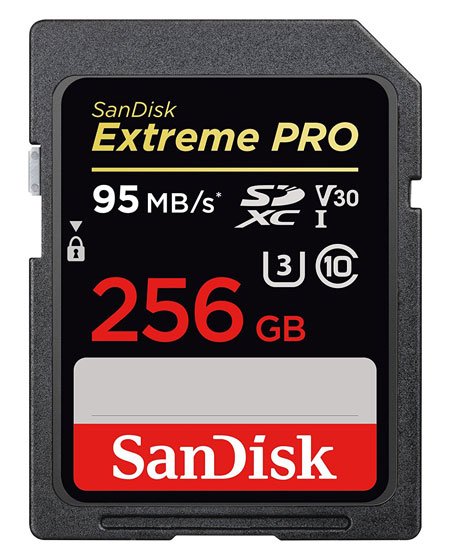 SanDisk Extreme Pro 256GB SDHC UHS-I Card