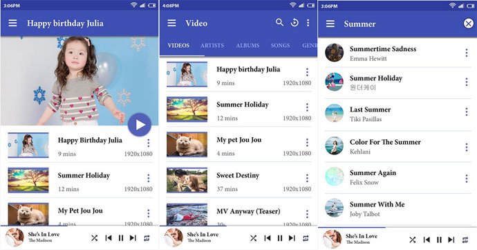 Video Player by Music and Video