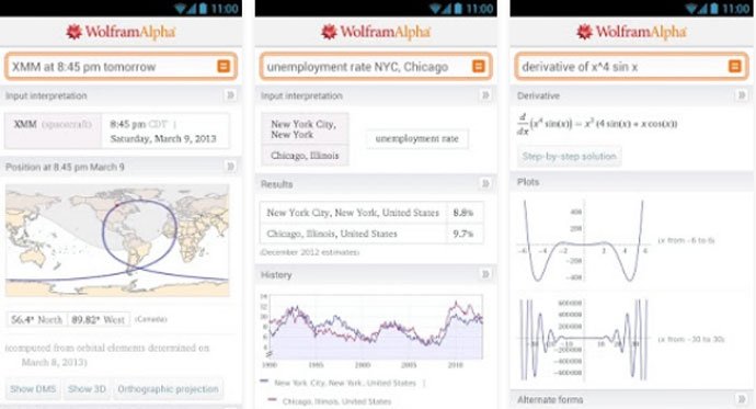 Wolfram - Free Android Education App