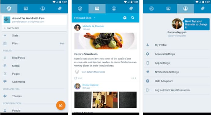 WordPress - Best Android App for Bloggers