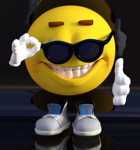 Cool Yellow Smiley With Sunglass