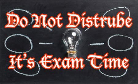 do not distrube exam time funny image