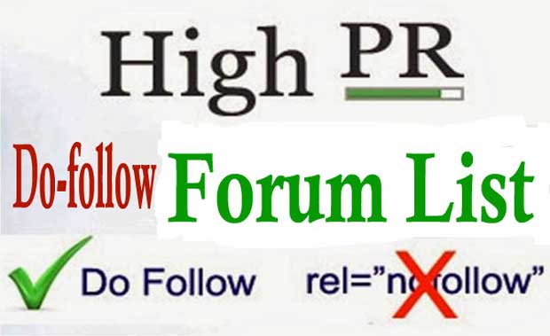 Dofollow Forum List