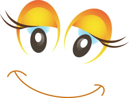 happy female girl smiley emoji