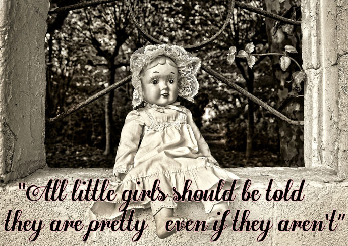 Cute Doll Image with Quote