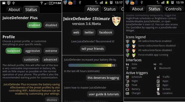 JuiceDefender, Best Battery Saver App for Android