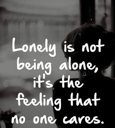 lonely is not being alone sad quotes