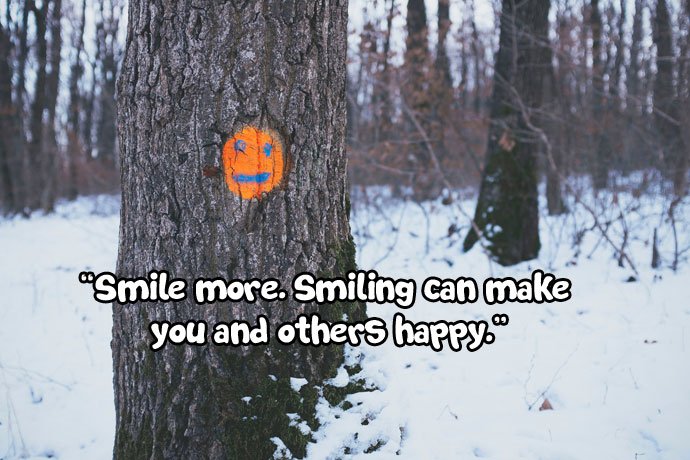Smiley Face Photo in the Tree