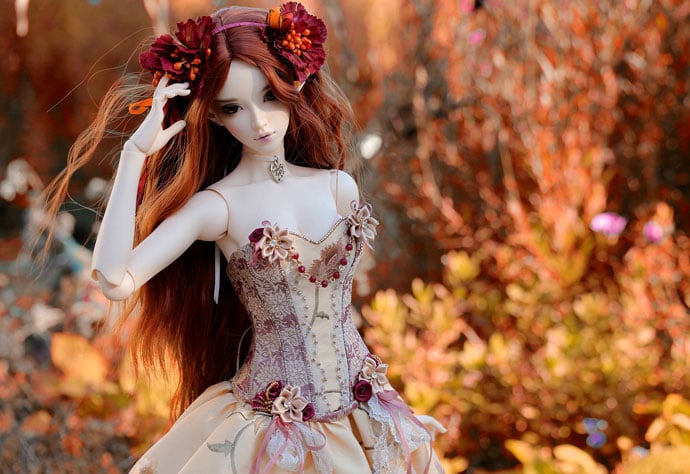 sweet modern doll image