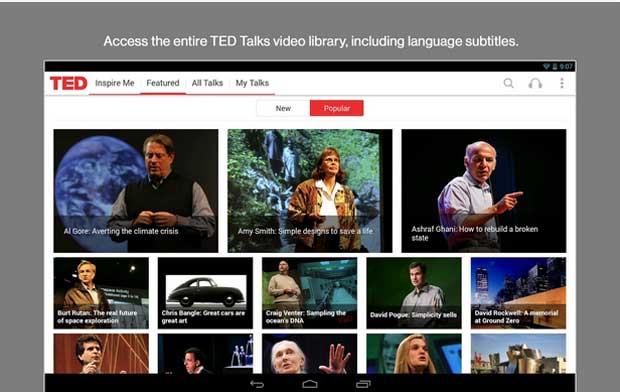 TED - Android App for Education