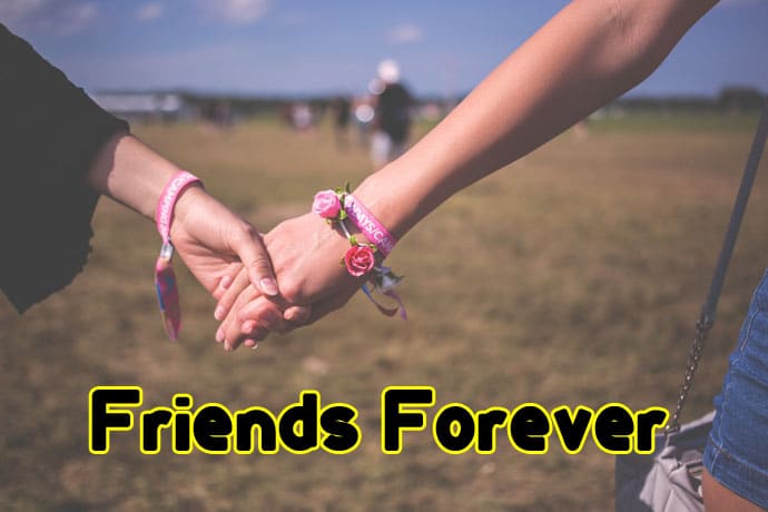 two hand with friends forever promise