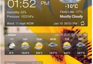 Weather & Clock Widget Android